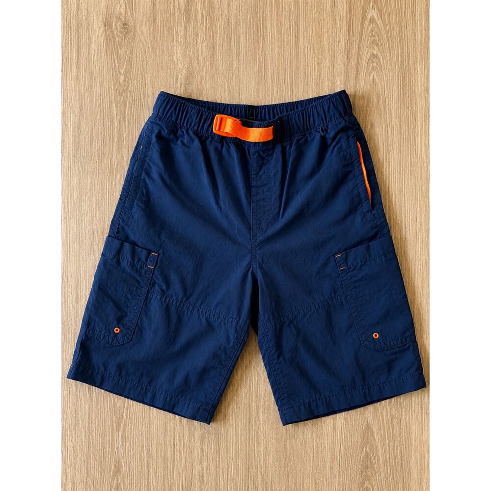 Lands' End Kids Cargo Shorts Medium (10–12) NWOT Navy Quick Dry